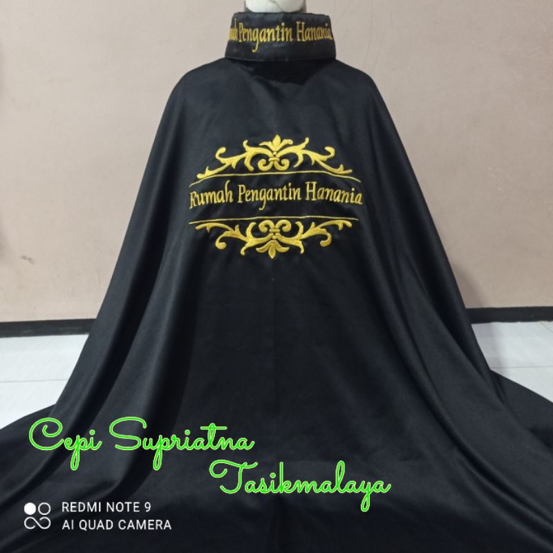 Cape MakeUp/Apron Makeup/free logo bordir nama&amp;bando