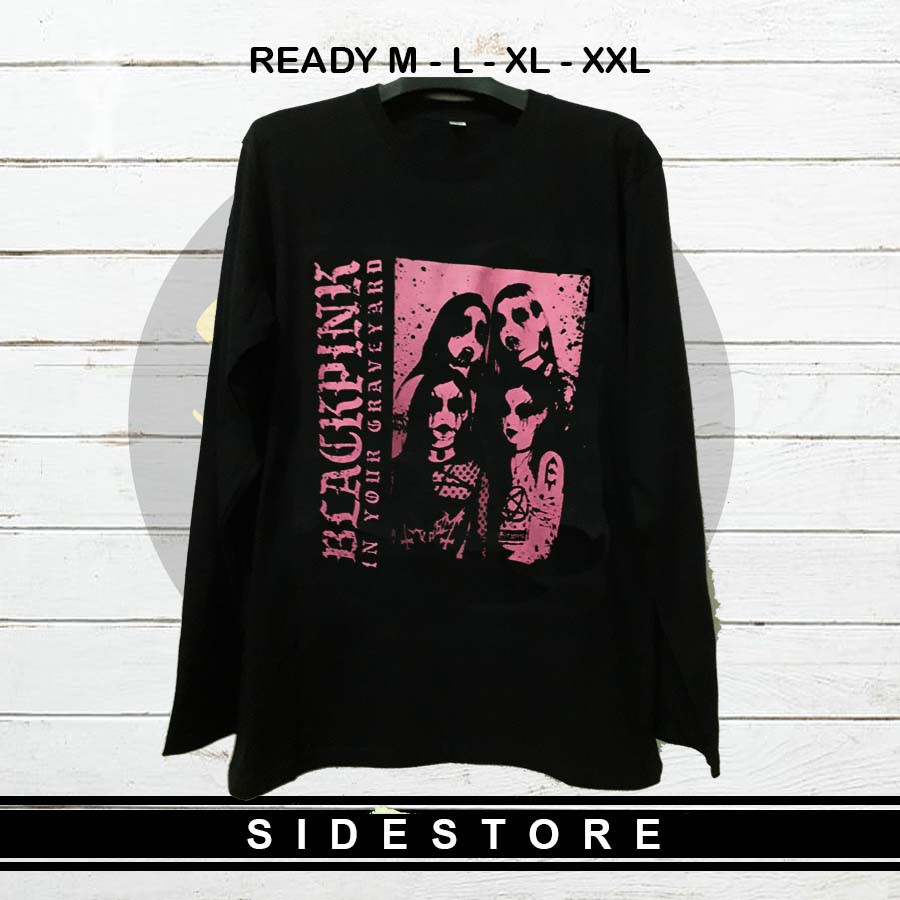 KAOS BLACKPINK - BLACKPINK METAL VERSION - KAOS KPOP LENGAN PANJANG