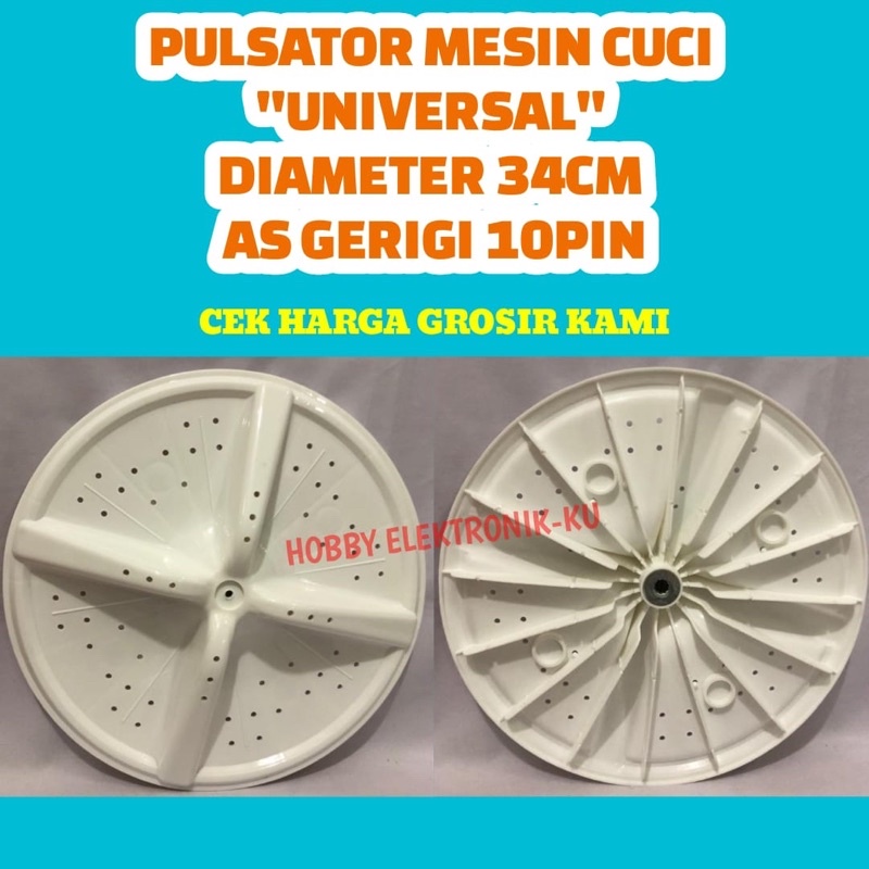 PULSATOR MESIN CUCI UNIVERSAL DIAMETER 34CM AS GERIGI 10PIN