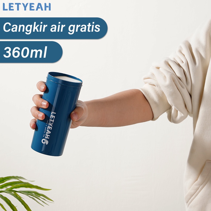 letyeah 1100ml Kotak bekal makan 2 sekat /lunch box set anti tumpah botol minum 360ml /BPA free