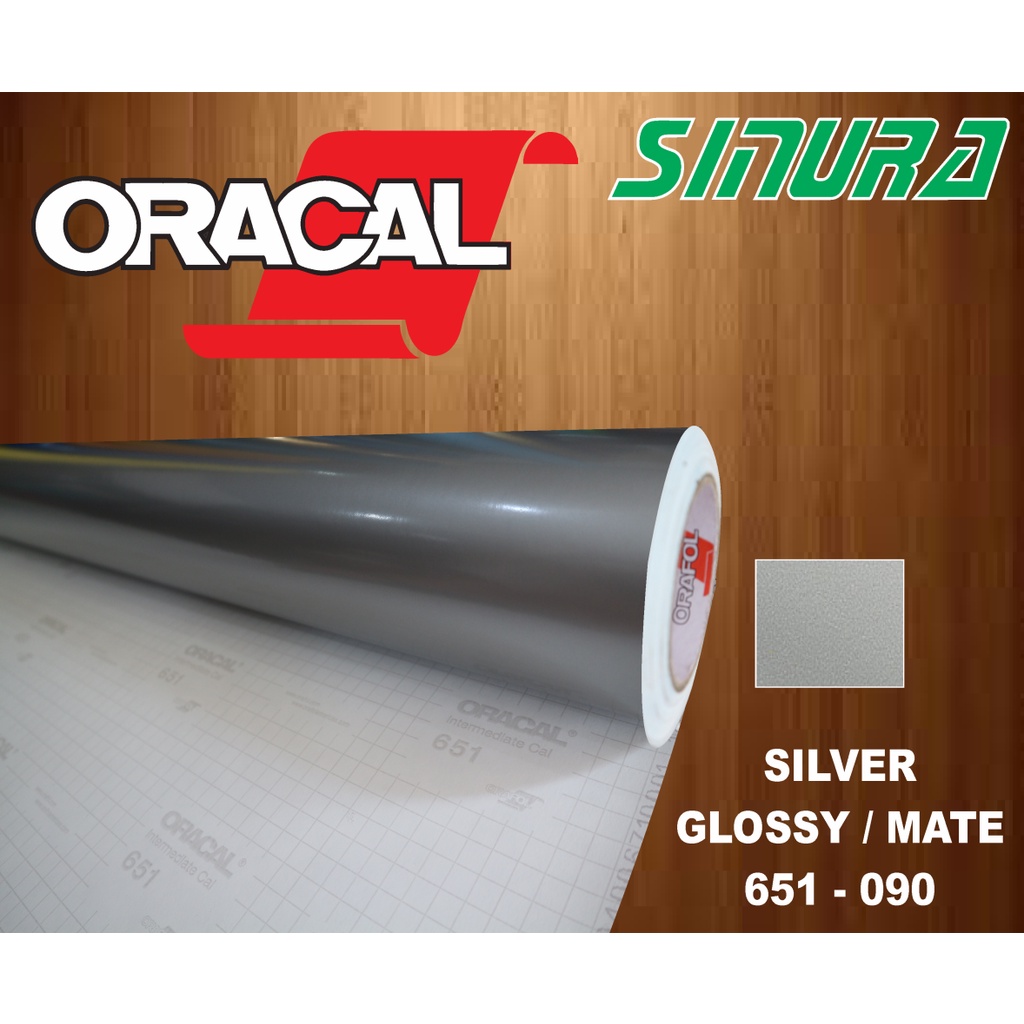 Sticker Oracal 651-090 SILVER GREY (GLOSSY/MATTE)