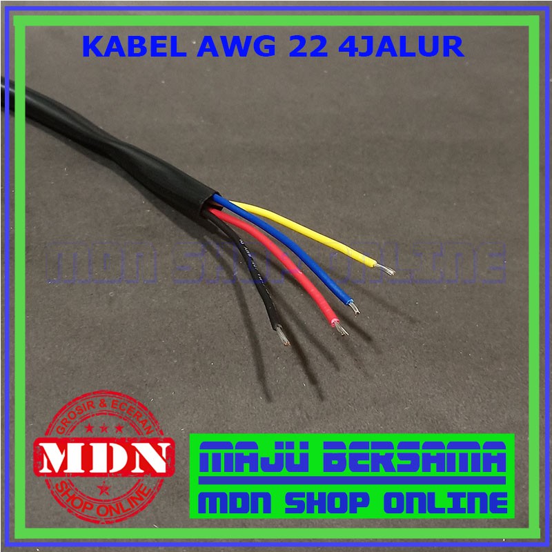 Kabel AWG 22 4Jalur Original Jual Per 1Meter