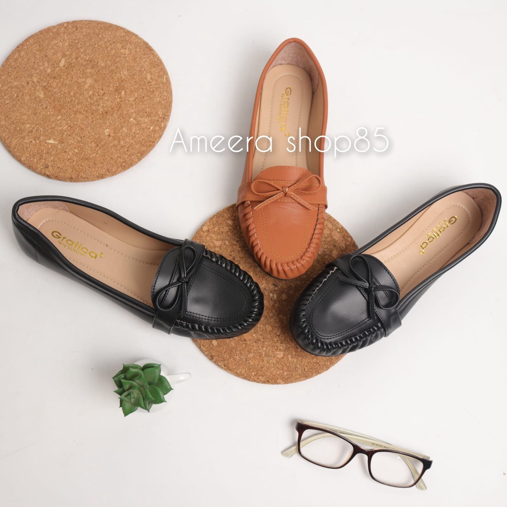 sepatu Wanita flat Gratica rajut manual RJ028 - Ameera