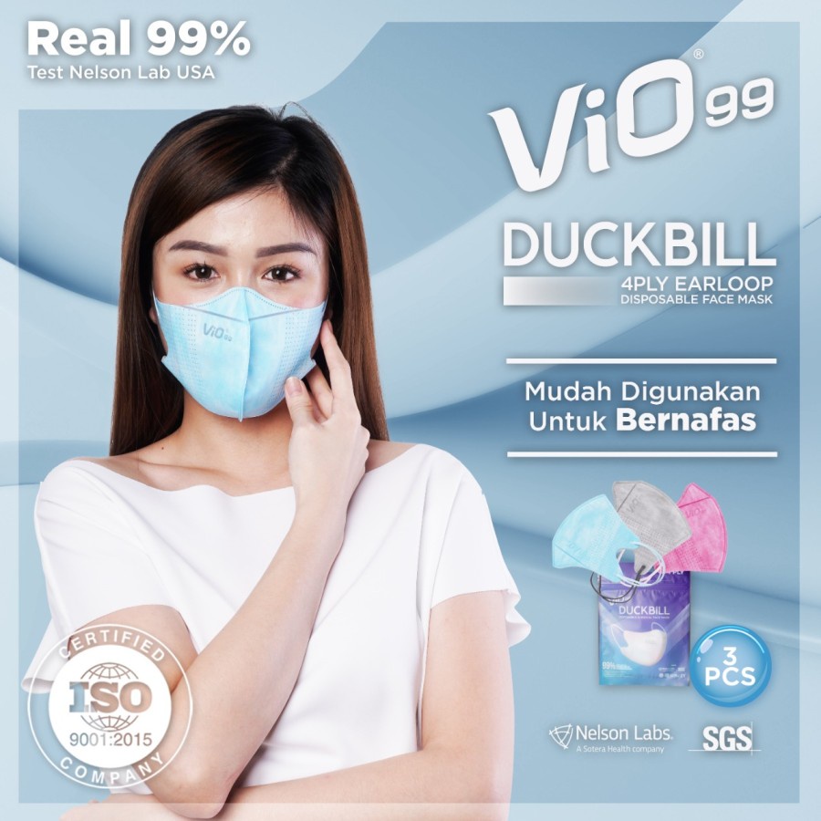 Vio Duckbill Mask Masker Medis Perpack Isi 3pcs