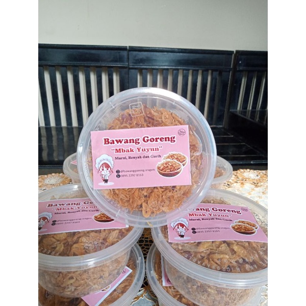 

BAWANG GORENG MURNI tanpa campuran