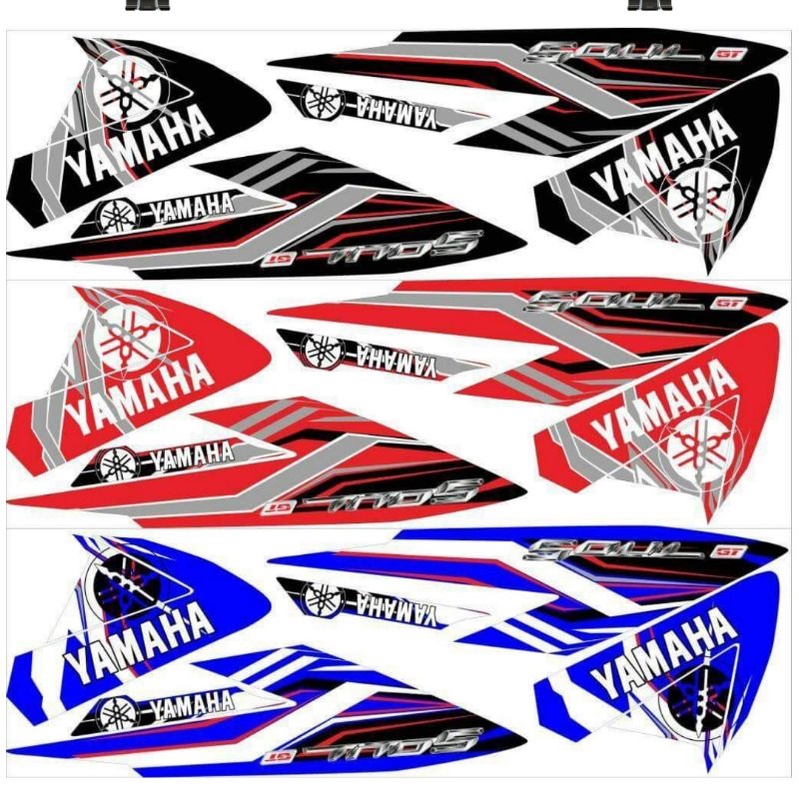 Striping Soul gt 125 All New Variasi Sticker Stiker Scotlite Skotlet Motor List Body Lis