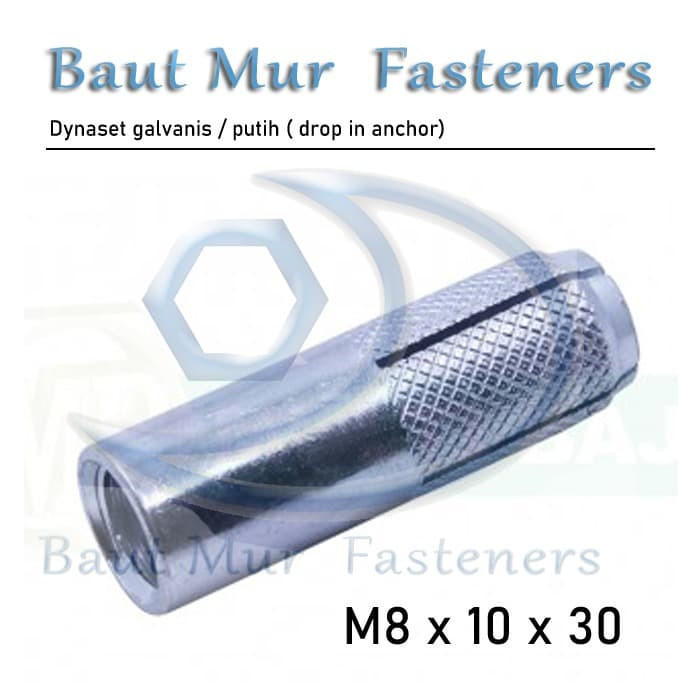 Dinaset m8 / dinaset 8 mm/ drop in anchor m8/ dynaset m8