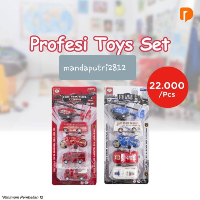 

* Rhino Profesi Toys Set (1 Dus isi 12 Pcs) ***