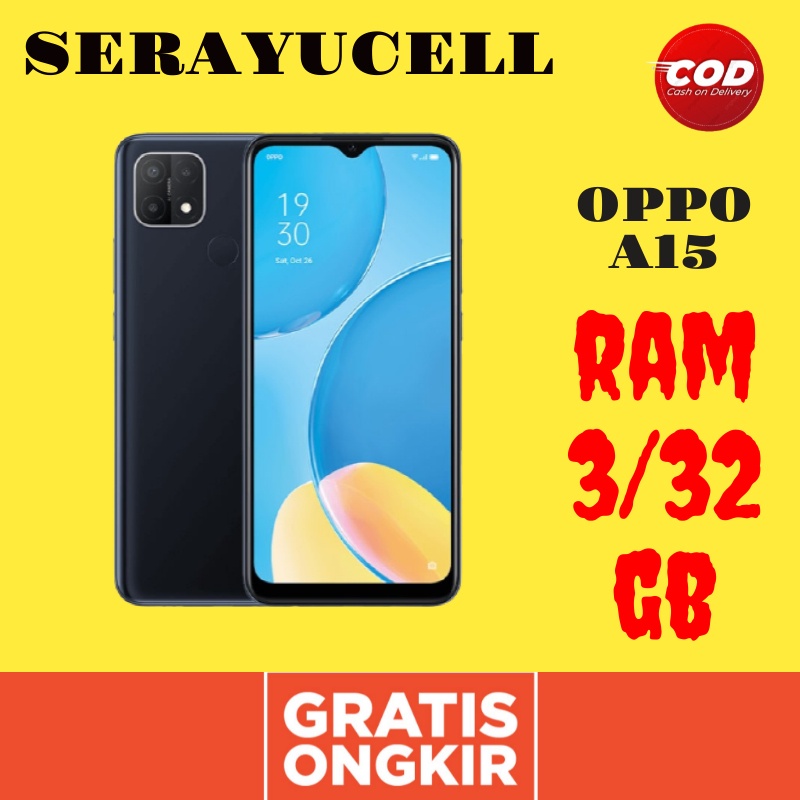 HP ANDROID OPPO A15 RAM 3/32GB Garansi Resmi 100% Original