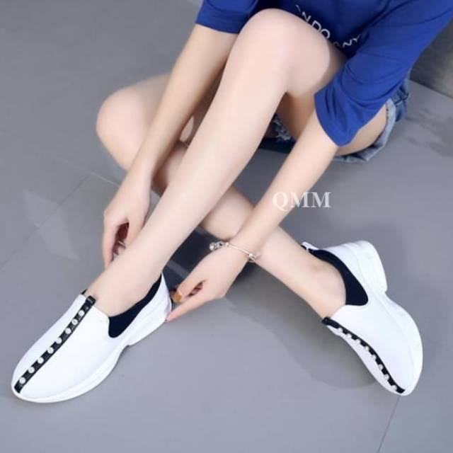 Divishoes sepatu santai HPD449 PUTIH (REALPICT GESER)