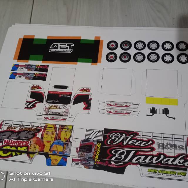 Lembaran pola Truk New Tawakal 2.