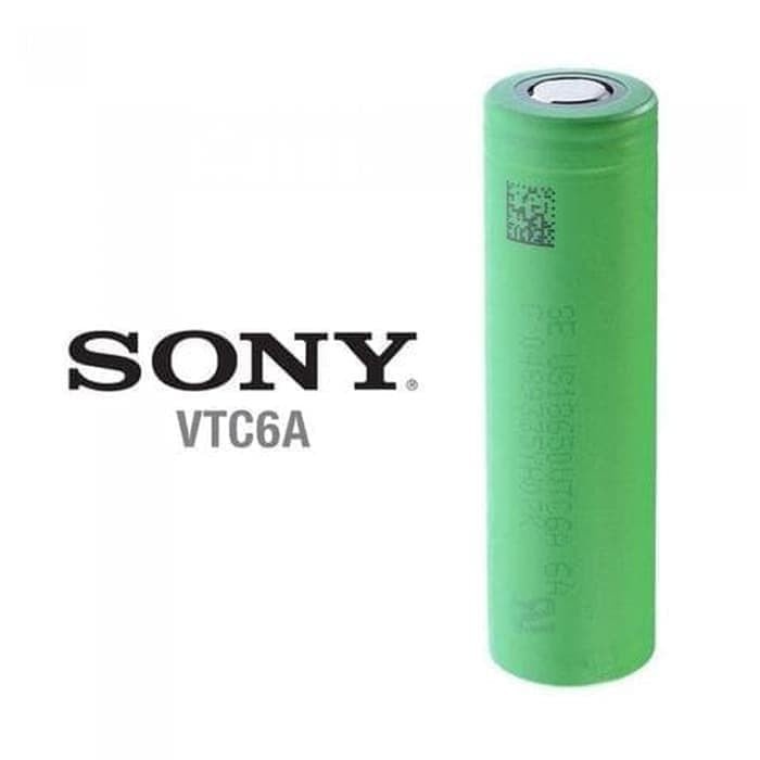 Baterai vape Sony 18650 VTC 6A VTC6A 30A 3000mAh Authentic
