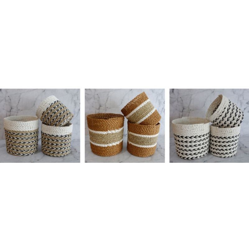 cover pot/mini pot/anyaman pandan