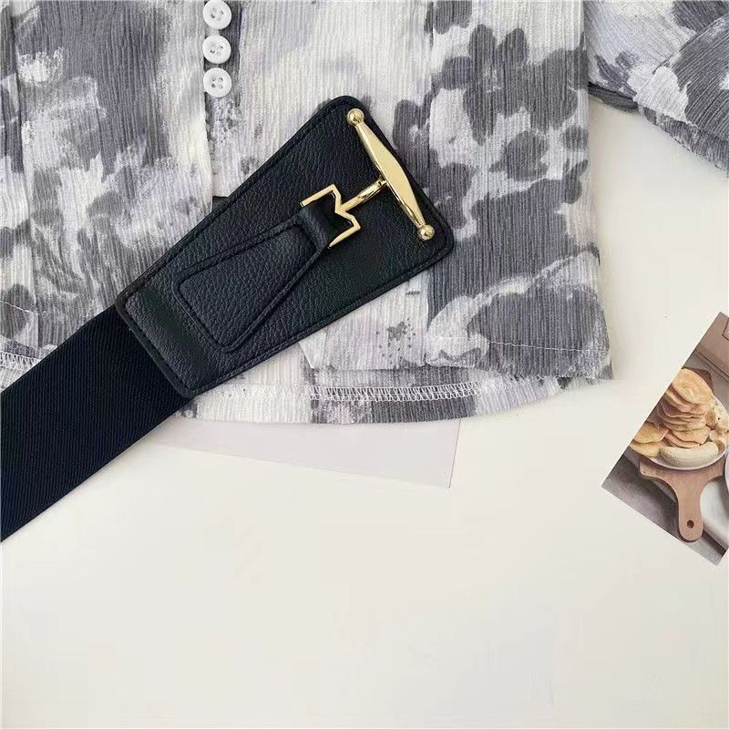 BGS-132 Belt Wanita Lebar Karet Elastis Ikat Pinggang Wanita Ikat Pinggang Belt Wanita Sabuk Gesper Fashion Casual Dewasa Obi Karet Mewah Kekinian Jumbo Import Tali Panjang Women Ramping Korean Fashion Style 2022 Kekinian