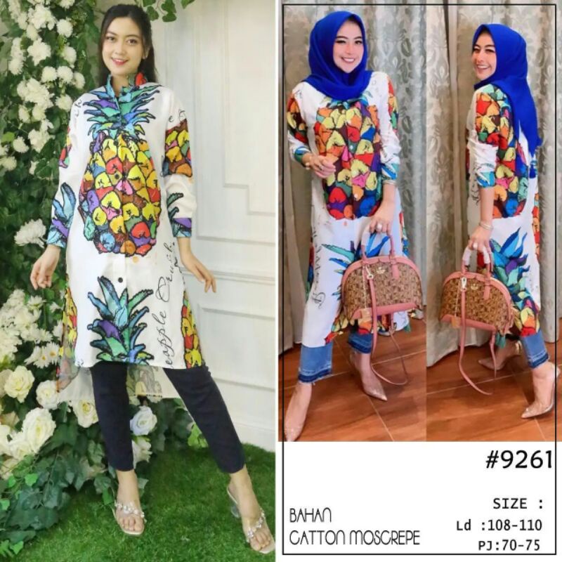SIAP KIRIM  TUNIK ZARA NANAS IMPORT ORIGINAL