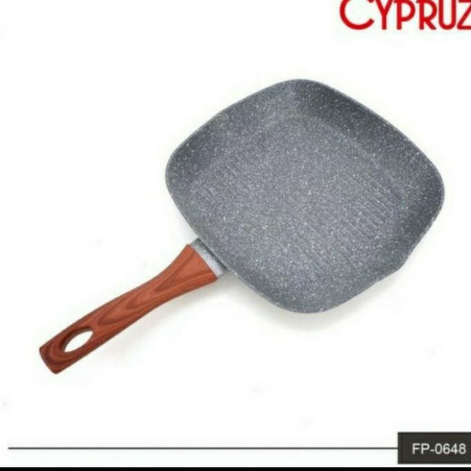 Cypruz Grill Pan Marble 28Cm / Alat Panggang Bbq Induksi Tokeku.Andalan