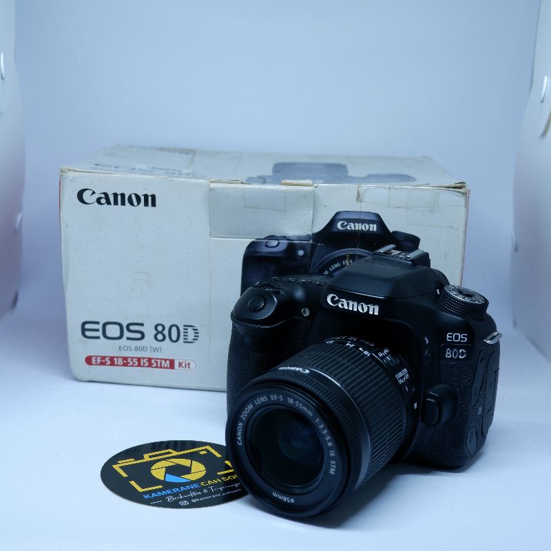 Canon Eos 80d kit stm mulus lengkap box