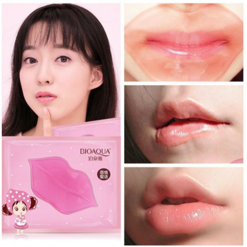 MASKER BIBIR COLLAGEN MOISTURIZING LIP MASK KOREA MENCERAHKAN DAN MELEMBABKAN BIBIR