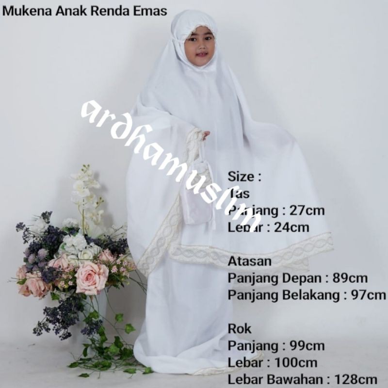 MUKENA ANAK NATASYA TANGUNG PUTIH