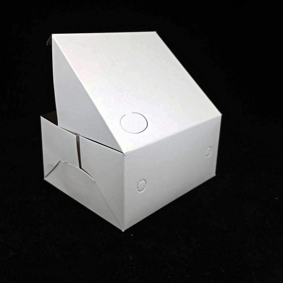 

☏ KOTAK KUE - SNACK BOX - DUS KEMASAN MAKANAN - UK 12X14 - POLOS - ISI 100 PCS JAKARTA ♔