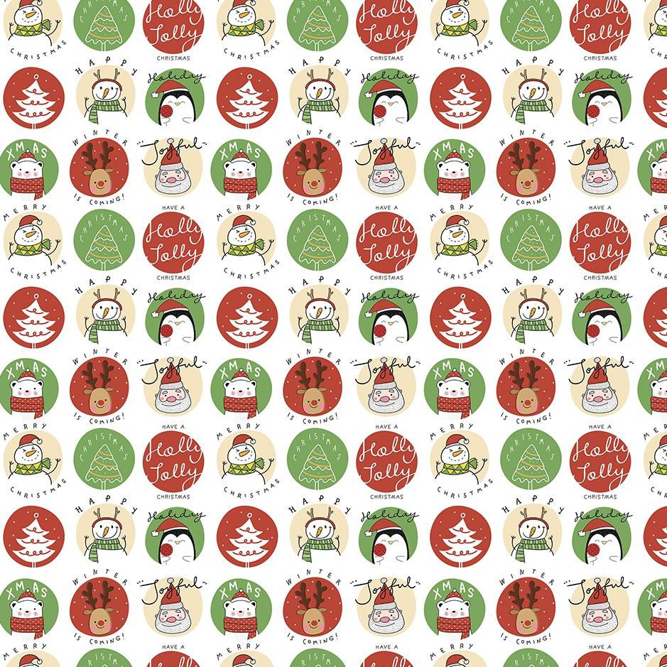 

GROSIR Paket isi 4 Kertas Kado Natal Harvest / Wrapping Paper Xmas Joyland