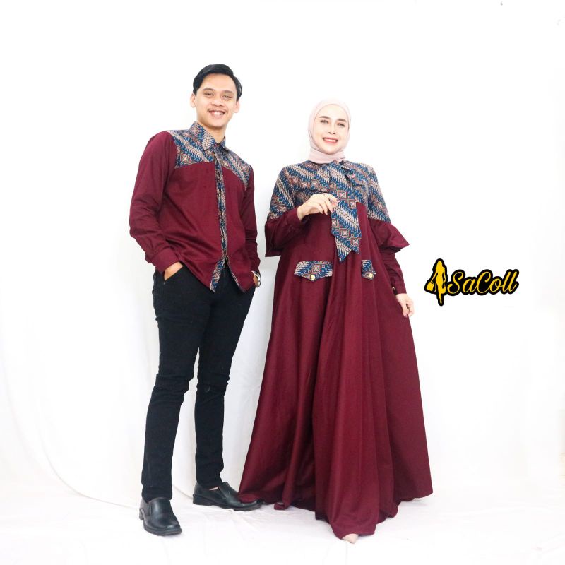 sarimbit gamis dan hem gauri by sacoll