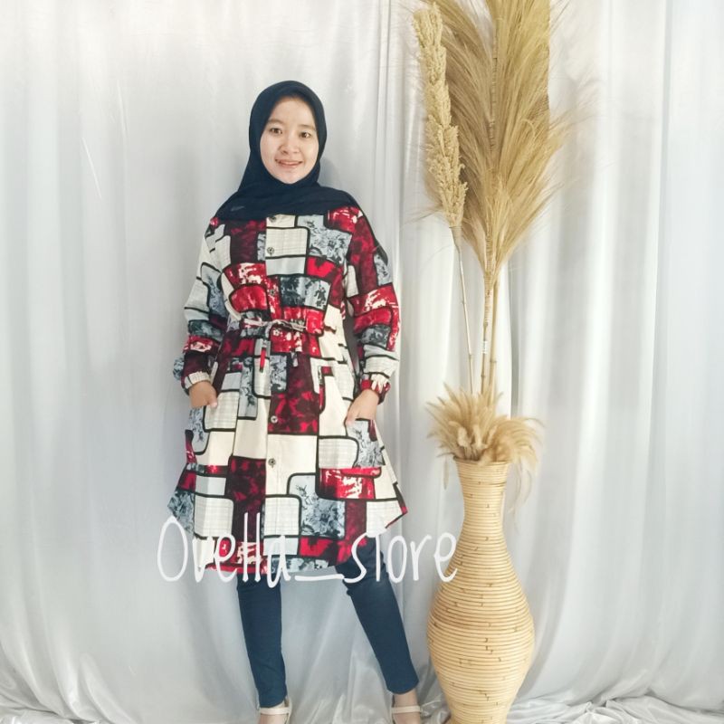 (SERI D) TUNIK KATUN LINEN/RAMI MODEL SERUT