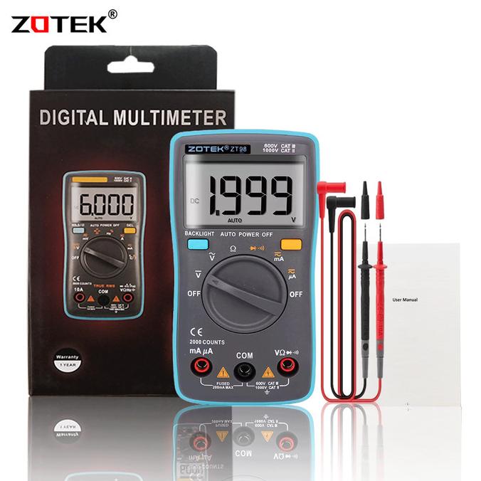 AVOMETER DIGITAL ZOTEK ZT98 / MULTITESTER DIGITAL ZT98ORIGINAL