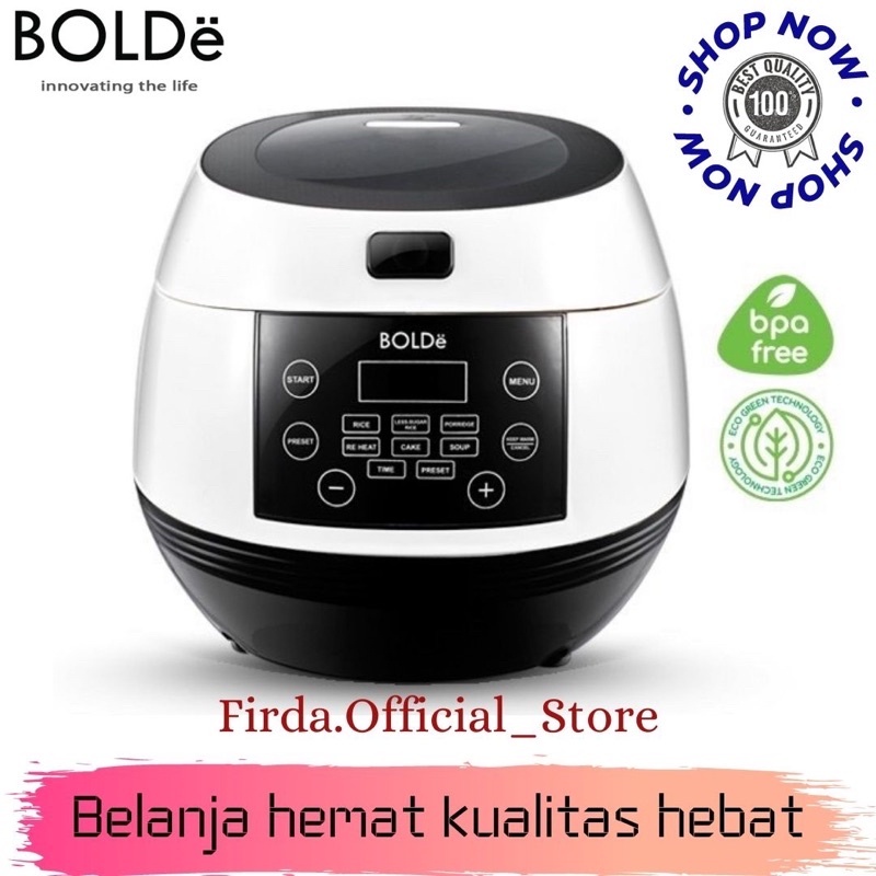 BOLDE SUPER COOK LESS SUGAR 1L MULTICOOKER FUNCTION BLACK [ORIGINAL]