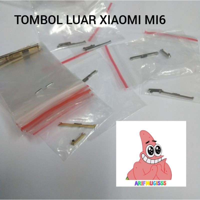 Tombol luar on off Plus Power Volume Xiaomi Mi6 Original