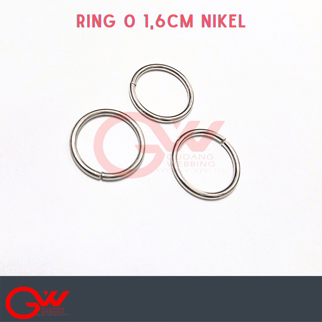 Ring O / Ring Besi Kecil / Ring O 1,6 cm Nikel
