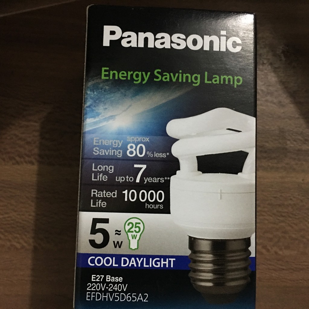 Lampu Spiral Panasonic 5Watt 5W Bergaransi