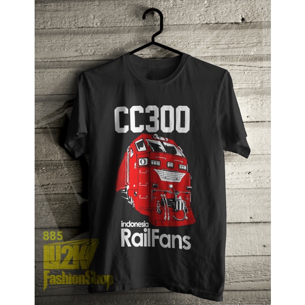 KAOS RAILFANS KERETA API CC 300 LOKOMOTIF KA L2K 885