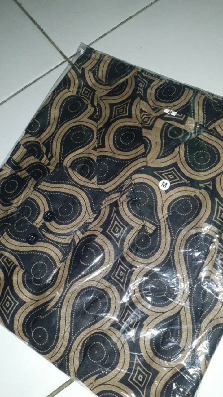 Atasan Batik Lengan Panjang Kekinian / Kemeja Batik Pria Keren Premium / Baju Batik Kondangan Cowok