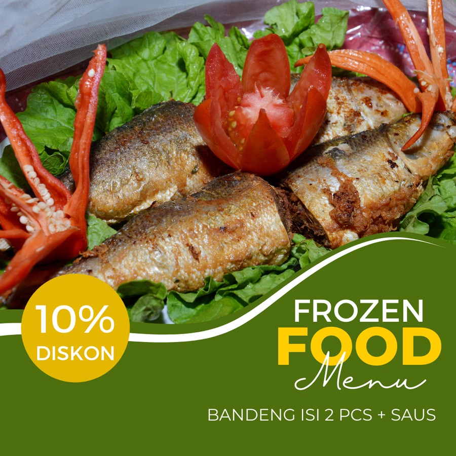 

Bandeng Isi Frozen Arshaka Food isi 2 pcs Include Saus Extra Pedas