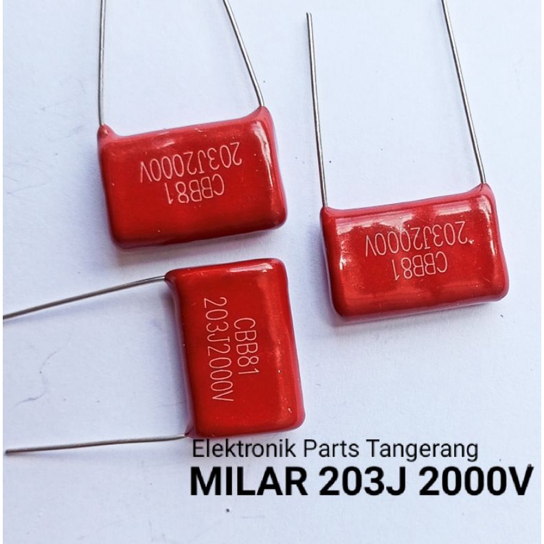 KAPASITOR MILAR 203J 2000V CAPACITOR MILAR 203J 2000V KAPASITOR MILAR 203K 2000V CAPACITOR MYLAR 203
