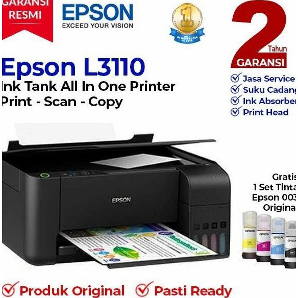 Epson Printer L3110 Print Scan Copy - Epson Ink Tank Togolome