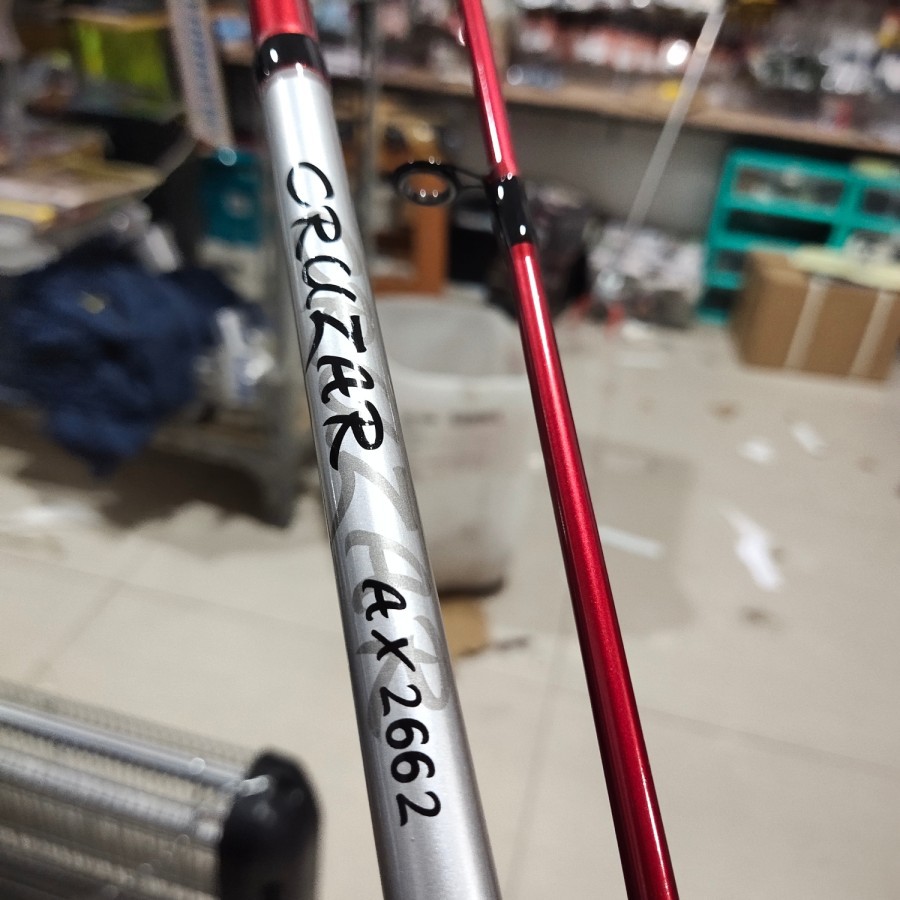 joran sambung dua shimano cruzar ax fg 2662 atau  2802 240cm.