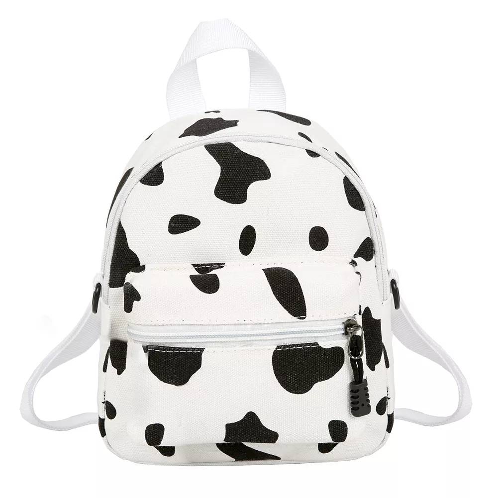 Sale !!! Tas Ransel Wanita Anak Gadis Remaja Backpack Mini Lucu Motif Sapi Fashion Korea Style