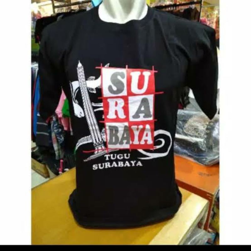 KAOS TSHIRT OLEH2 KHAS SURABAYA TUGU PAHLAWAN SUROBOYO MURAH BERKUALITAS