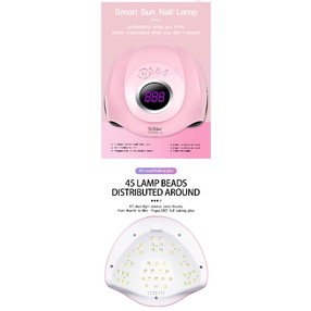 SUN M3 180W Garansi Satu Bulan 45pcs Leds Nail Lamp pengering kutek UV Led Lamp UV LED NAIL DRYER Alat Pengering Kuku