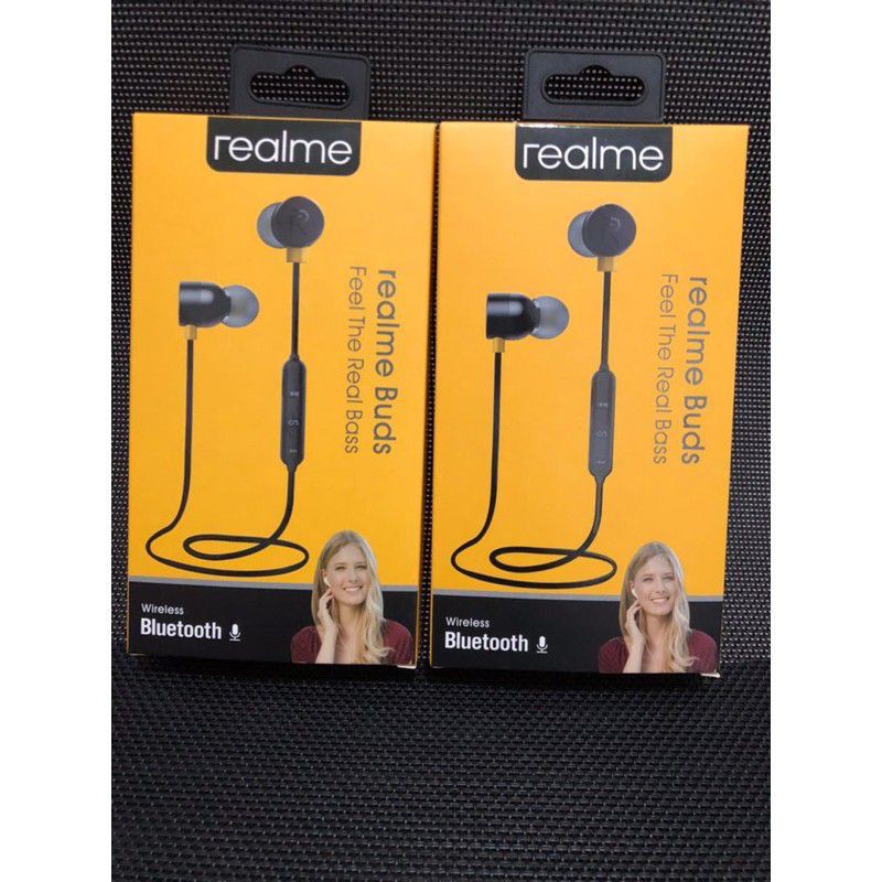 #GROSIR HF HEADSET BLUETOOTH REALME BUDS MAGNET PACKING IMPORT SPORT JOGGING MURAH