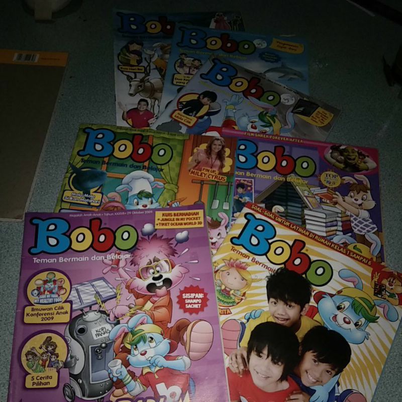 majalah anak - anak Bobo th.2009,2010,2011,2012