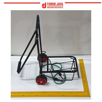 Kenmaster Trolley Cart KT261 Black Troli Lipat Hitam Bawa Aqua Galon