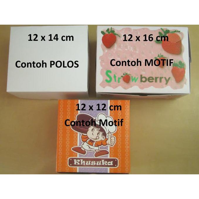 

R646T75R-Sale- Jual Dus Snack/Dus Kue Uk 12X16 Putih Polos (100Lbr)