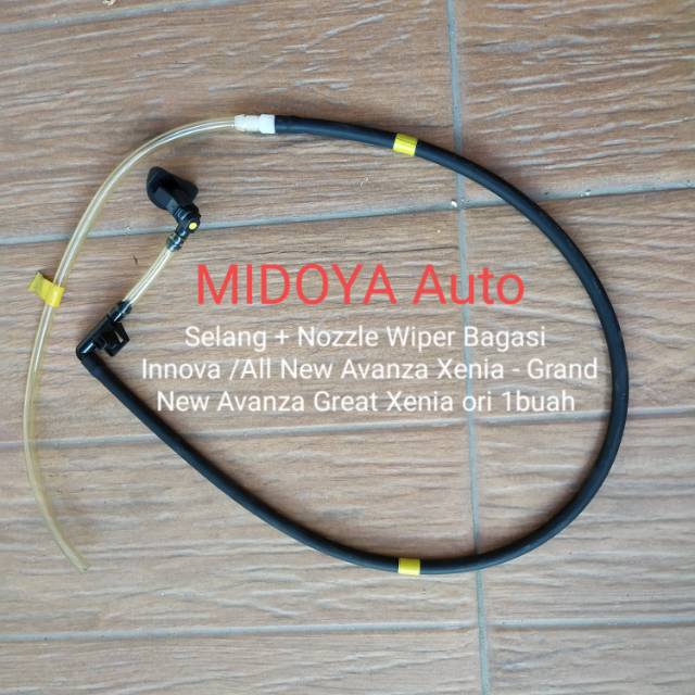 Selang + Nozzle Wiper Bagasi Innova / All New Avanza Xenia - Grand New Avanza Xenia ori 1buah