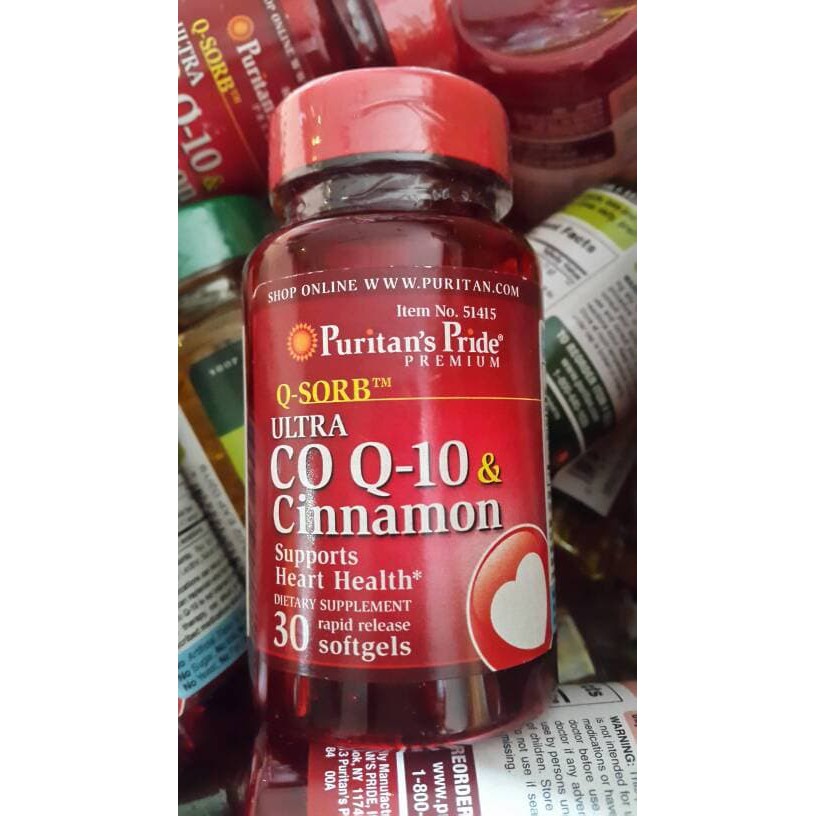 PURITAN'S Q-SORB ULTRA COQ10 200mg & CINNAMON 1000mg