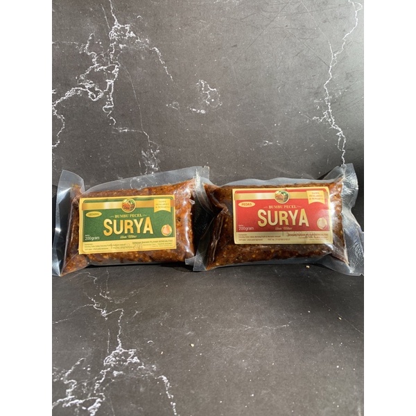 

bumbu pecel merek Surya