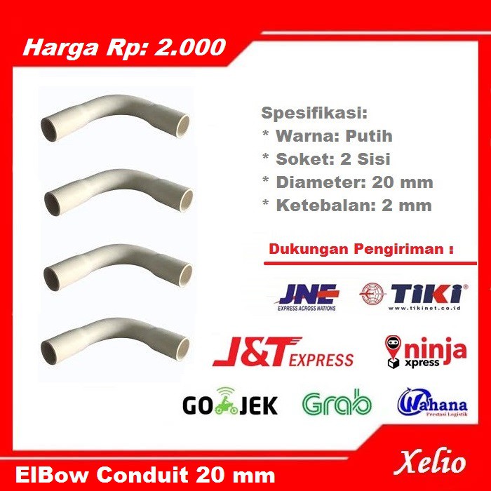 ELBOW PIPA LISTRIK CONDUIT 20 mm