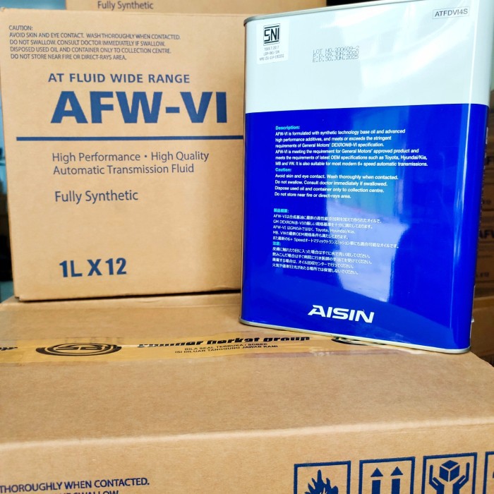 Oli Aisin AFW VI Dextron 6 Auto Matic Transmisi FULLY SYNTHETIC 4 ltr